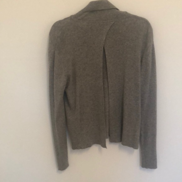 FREEWAY APPAREL Grey Split Back Turtleneck Sweater - Picture 4 of 5